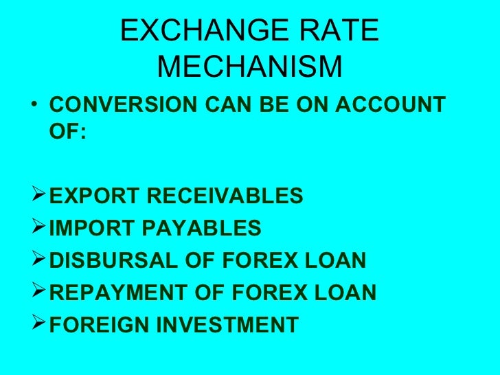Fema provision for forex outward remittance