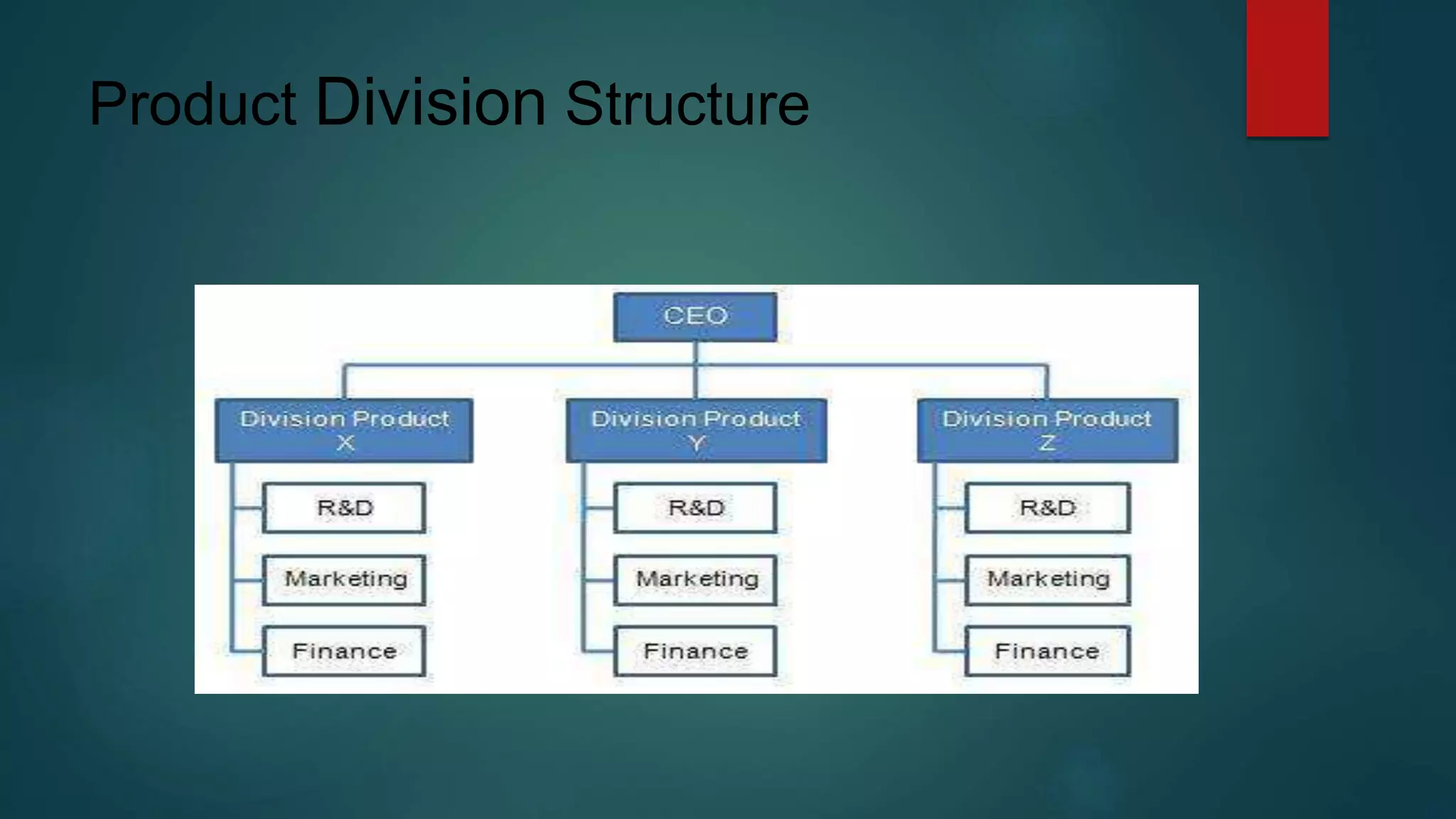 Product Division Structure
 