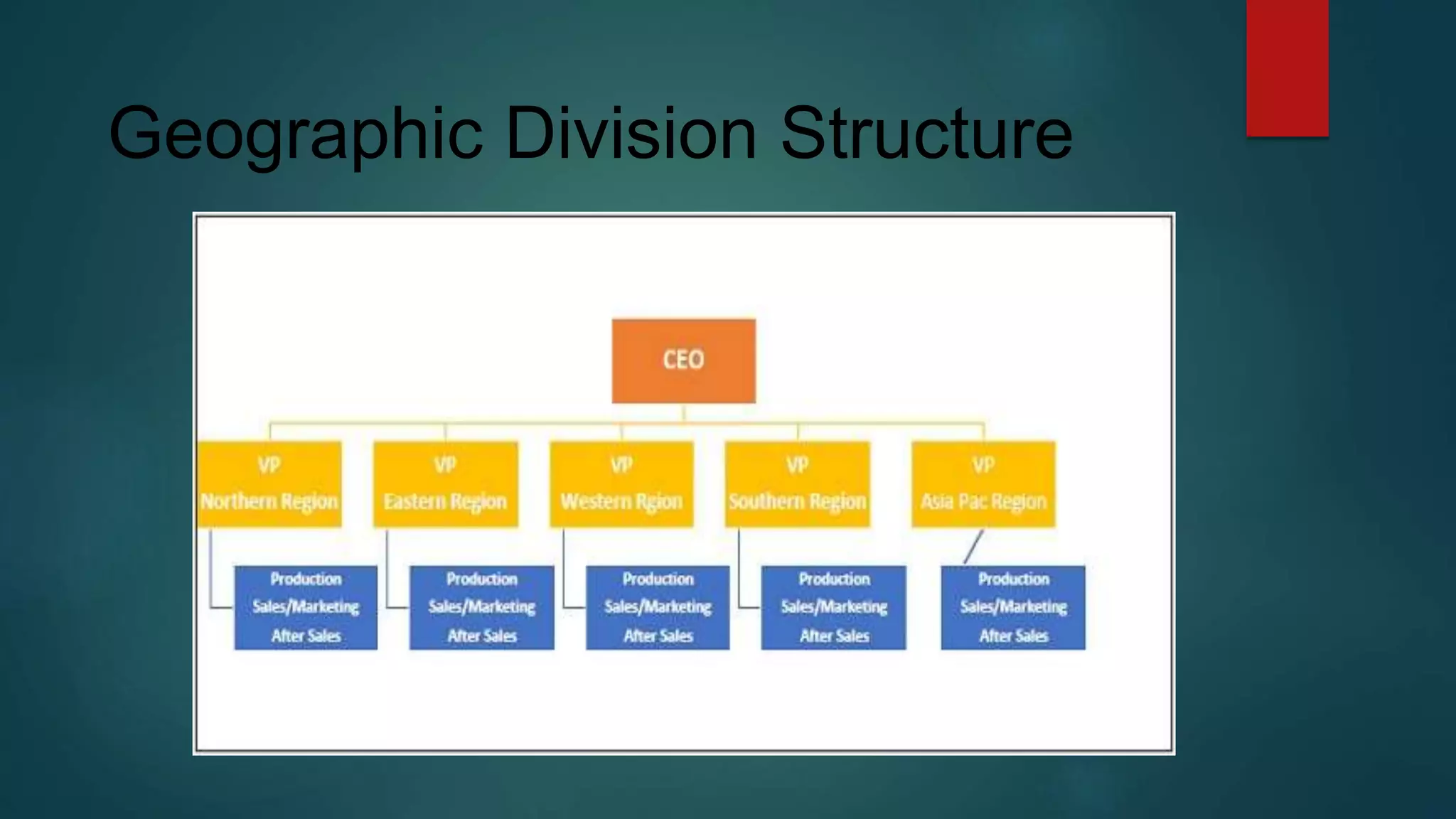 Geographic Division Structure
 