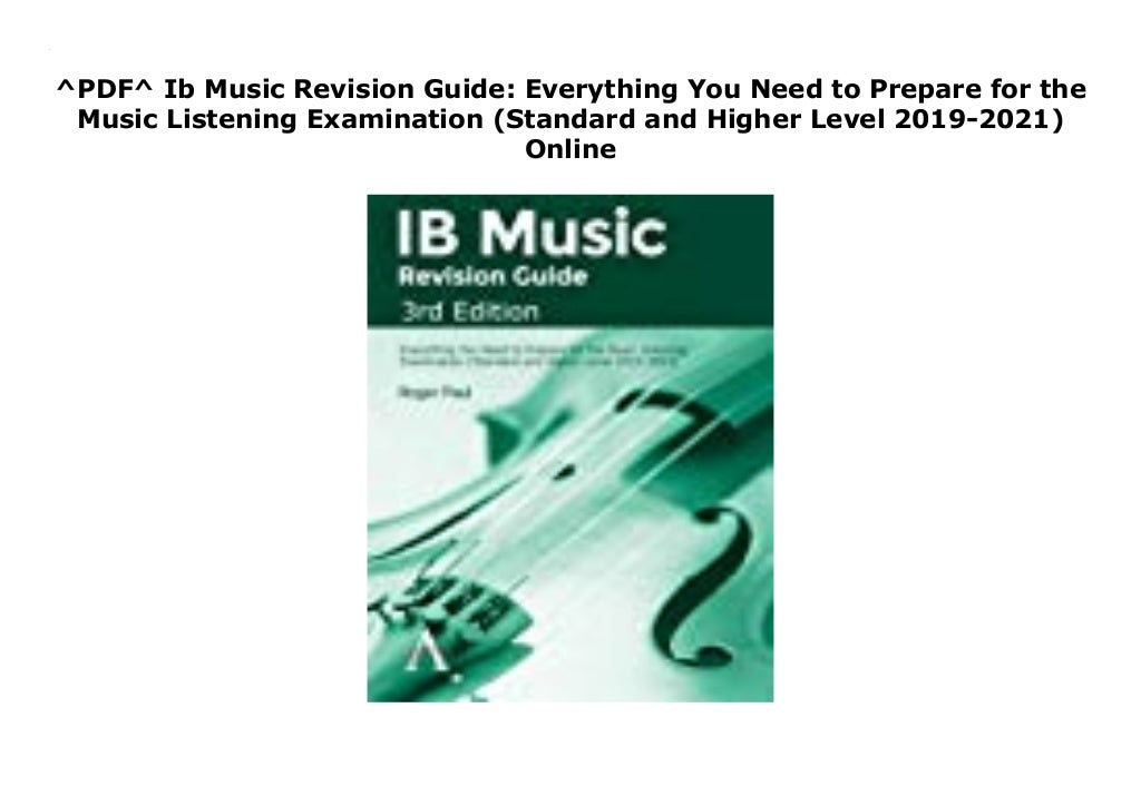 ^PDF^ Ib Music Revision Guide Everything You Need to Prepare for the
