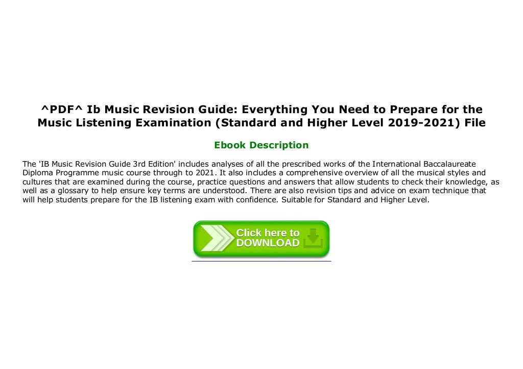 ^PDF^ Ib Music Revision Guide Everything You Need to Prepare for the…
