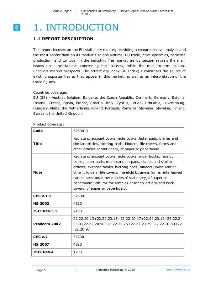 Eu Articles Of Stationery Market Report Analysis And - 