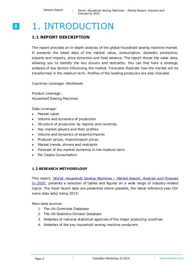 World Household Sewing Machines Market Report. Analysis and Forecast
