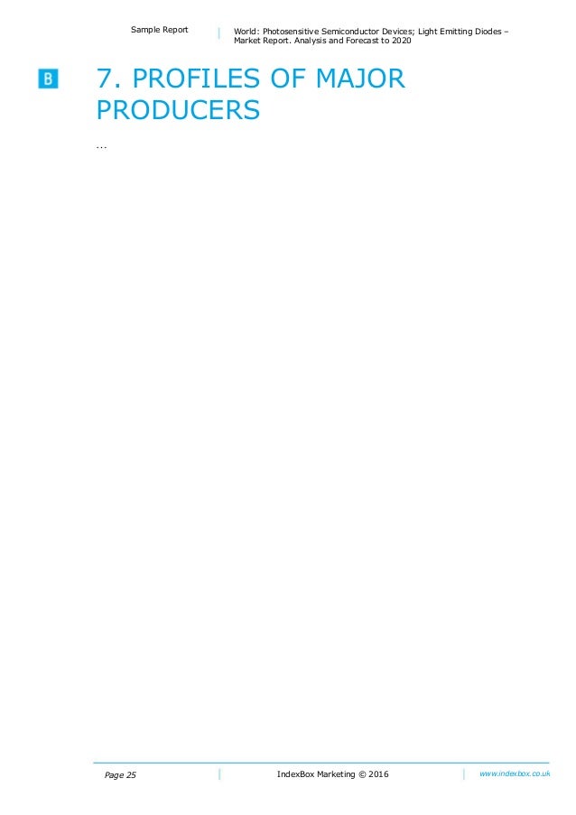 World Photosensitive Semiconductor Devices; Light Emitting Diodes