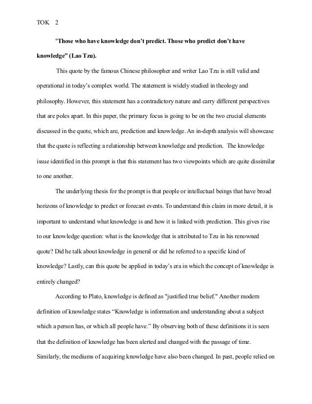 Tok presentation examples ppt 10/10 image