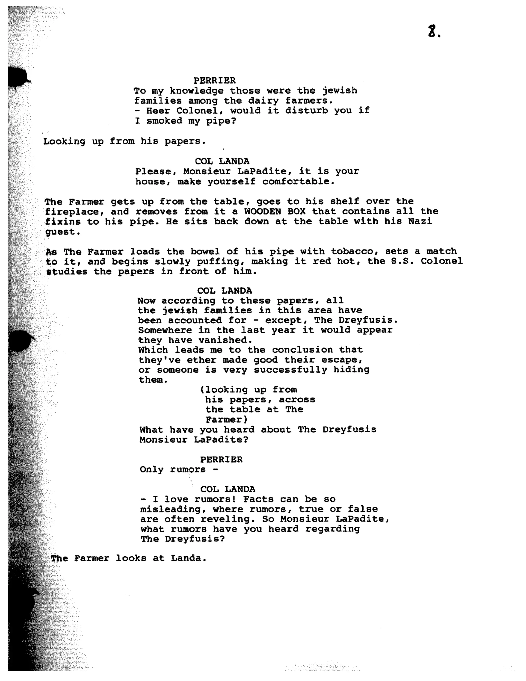 Inglorious Bastards screenplay part 1