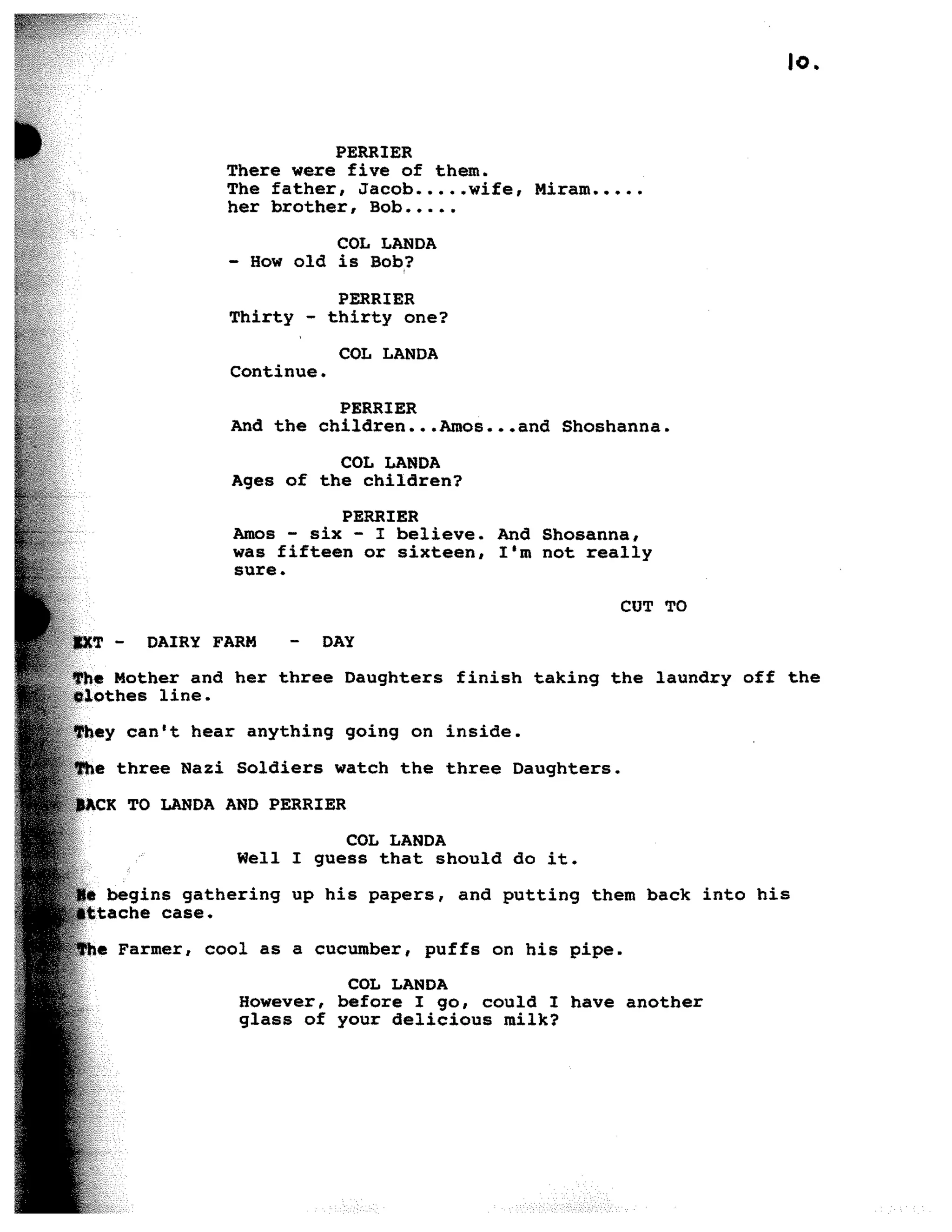 Inglorious Bastards screenplay part 1