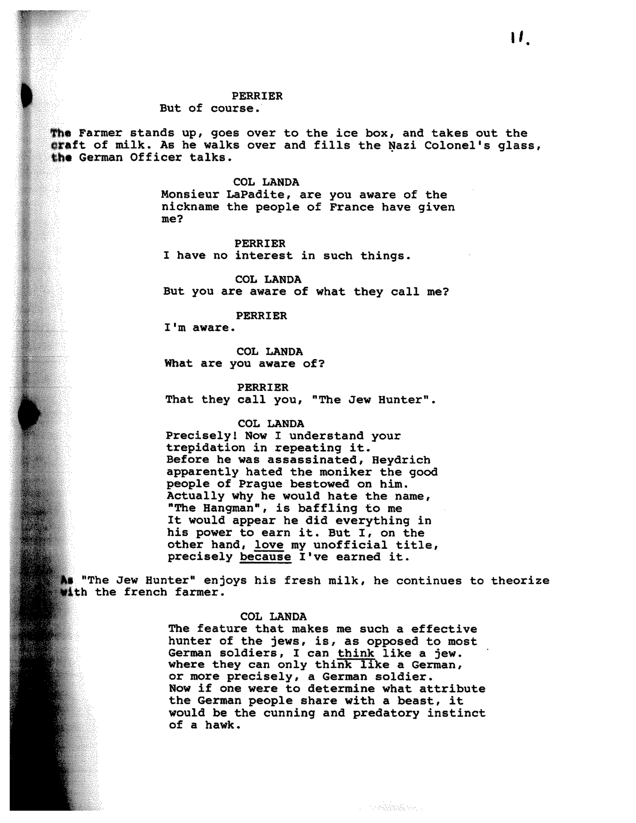 Inglorious Bastards screenplay part 1