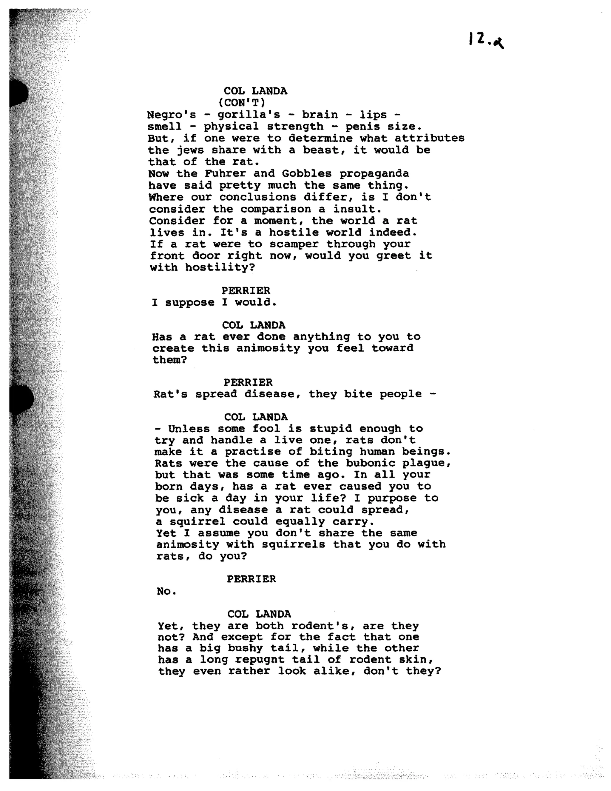 Inglorious Bastards screenplay part 1