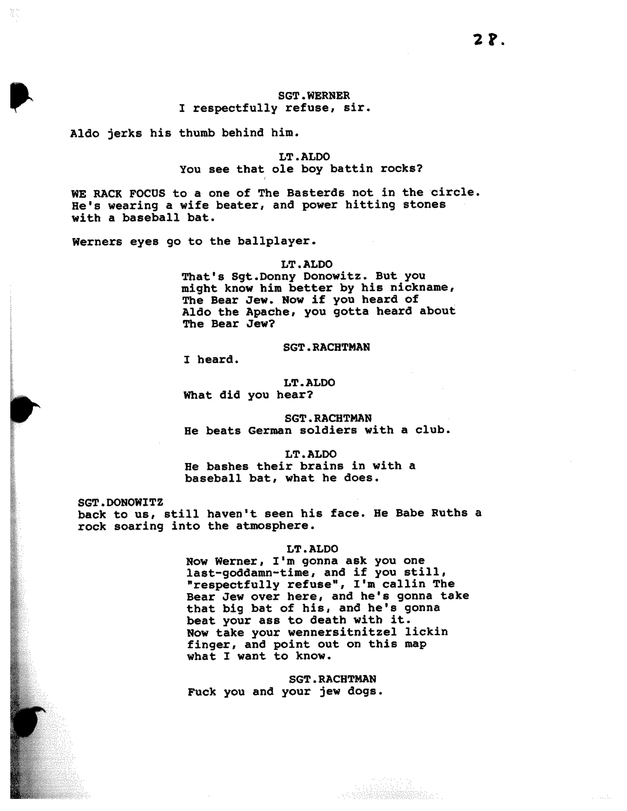Inglorious Bastards screenplay part 1