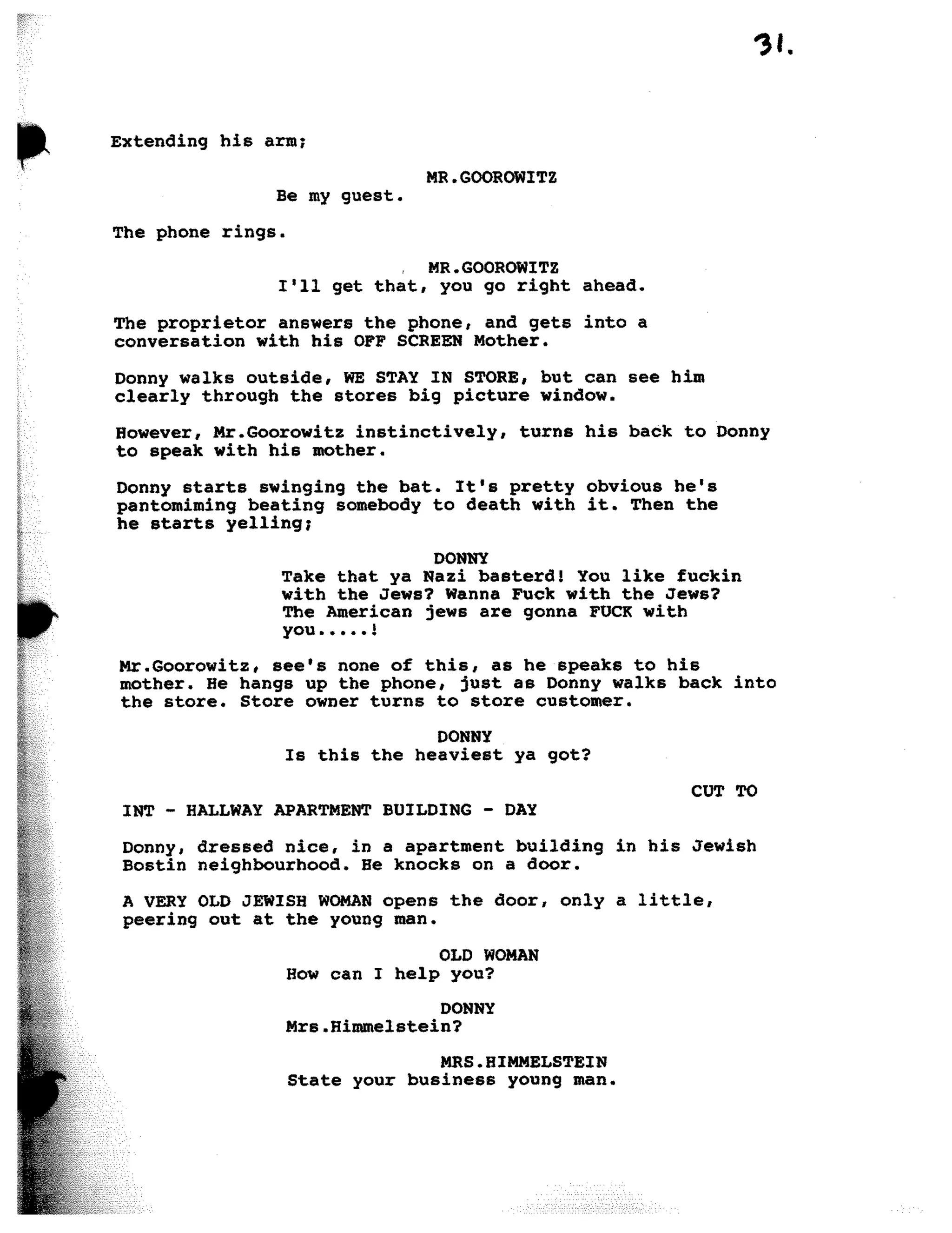 Inglorious Bastards screenplay part 1