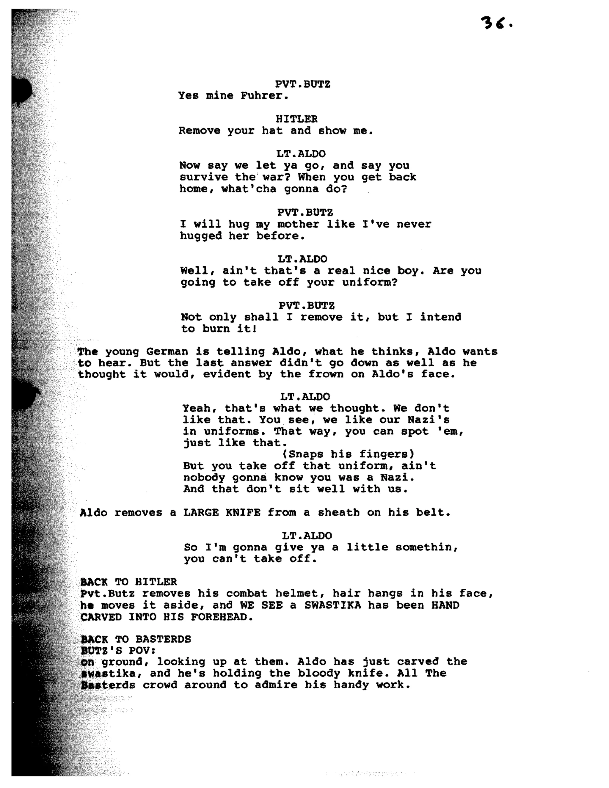 Inglorious Bastards screenplay part 1