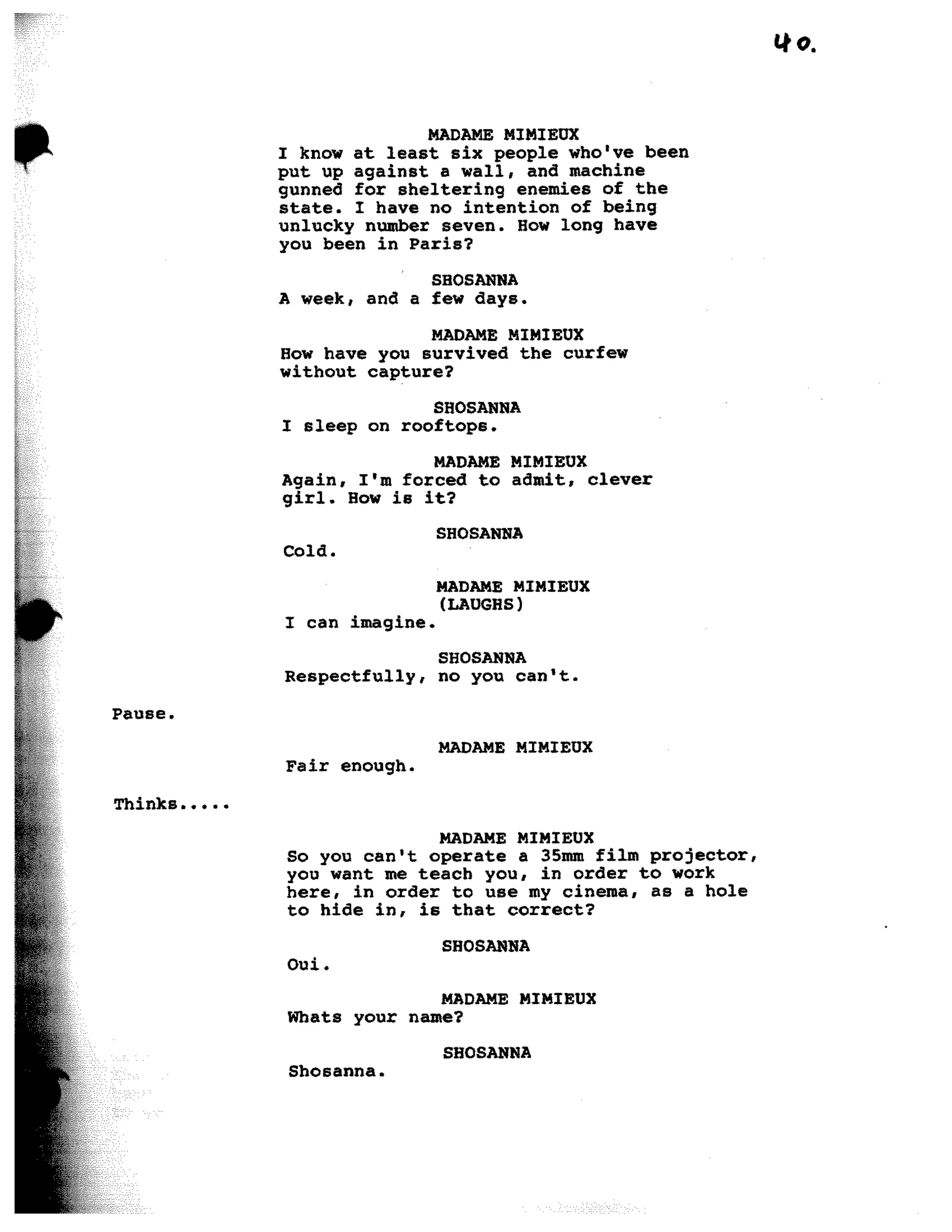 Inglorious Bastards screenplay part 1