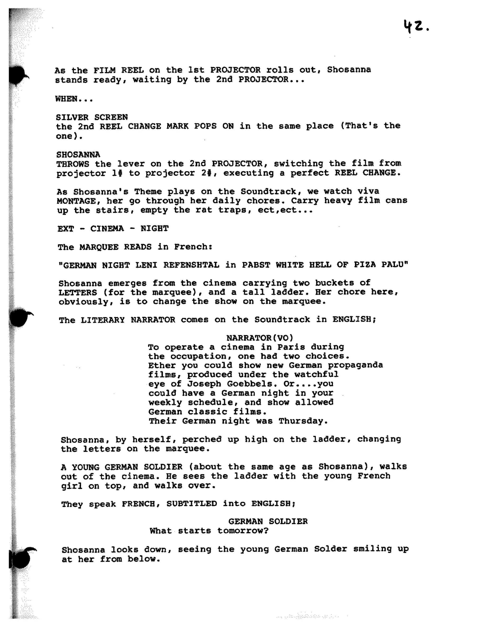 Inglorious Bastards screenplay part 1