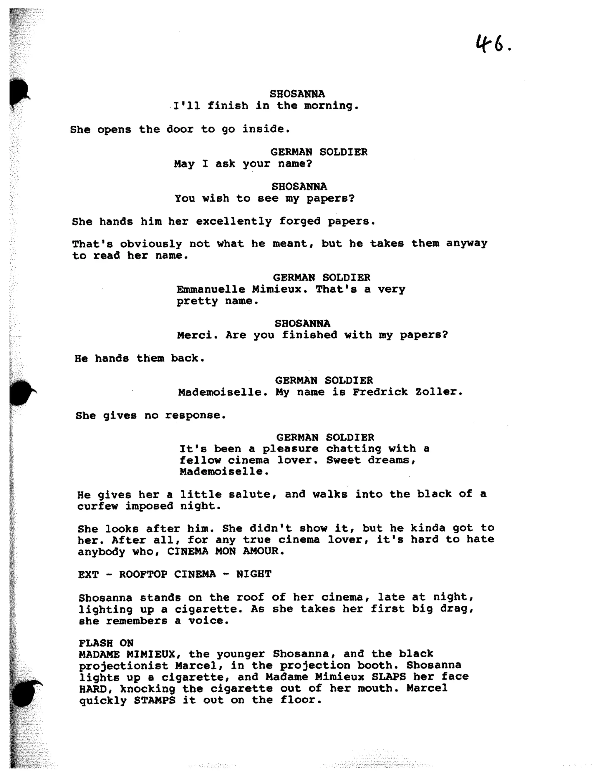 Inglorious Bastards screenplay part 1