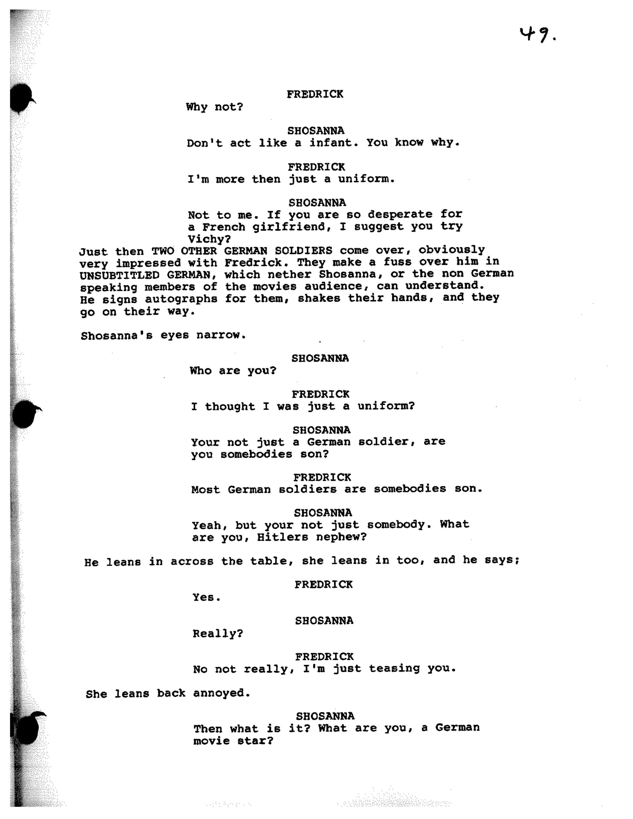 Inglorious Bastards screenplay part 1