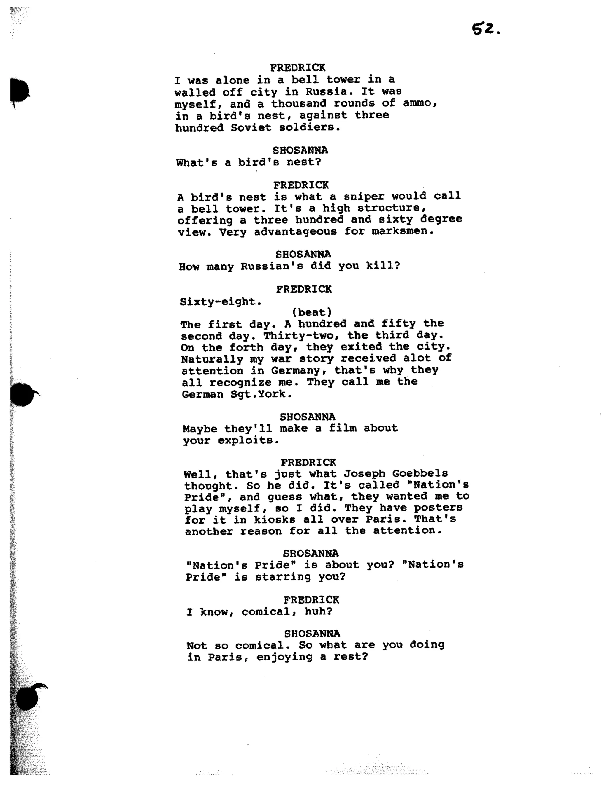 Inglorious Bastards screenplay part 1