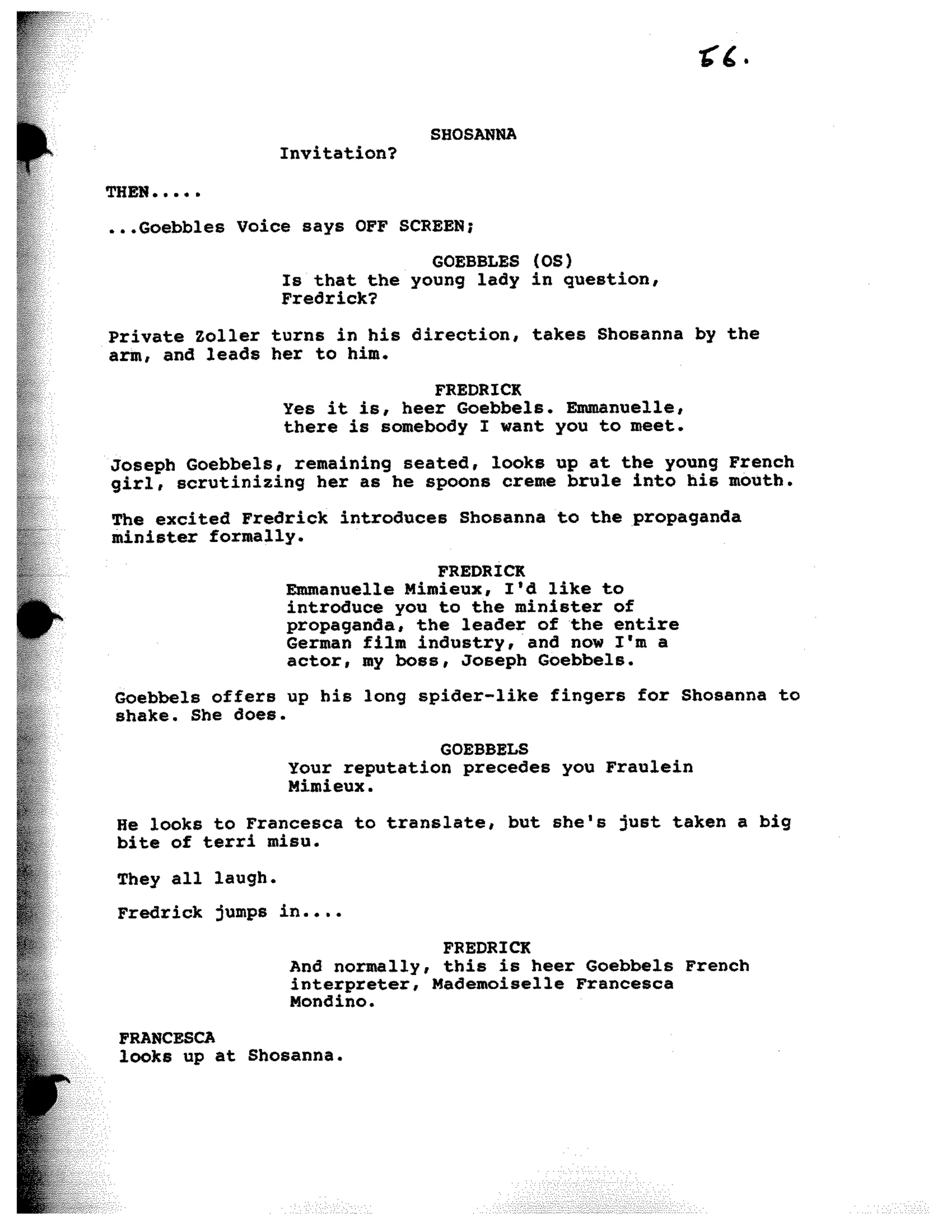 Inglorious Bastards screenplay part 1