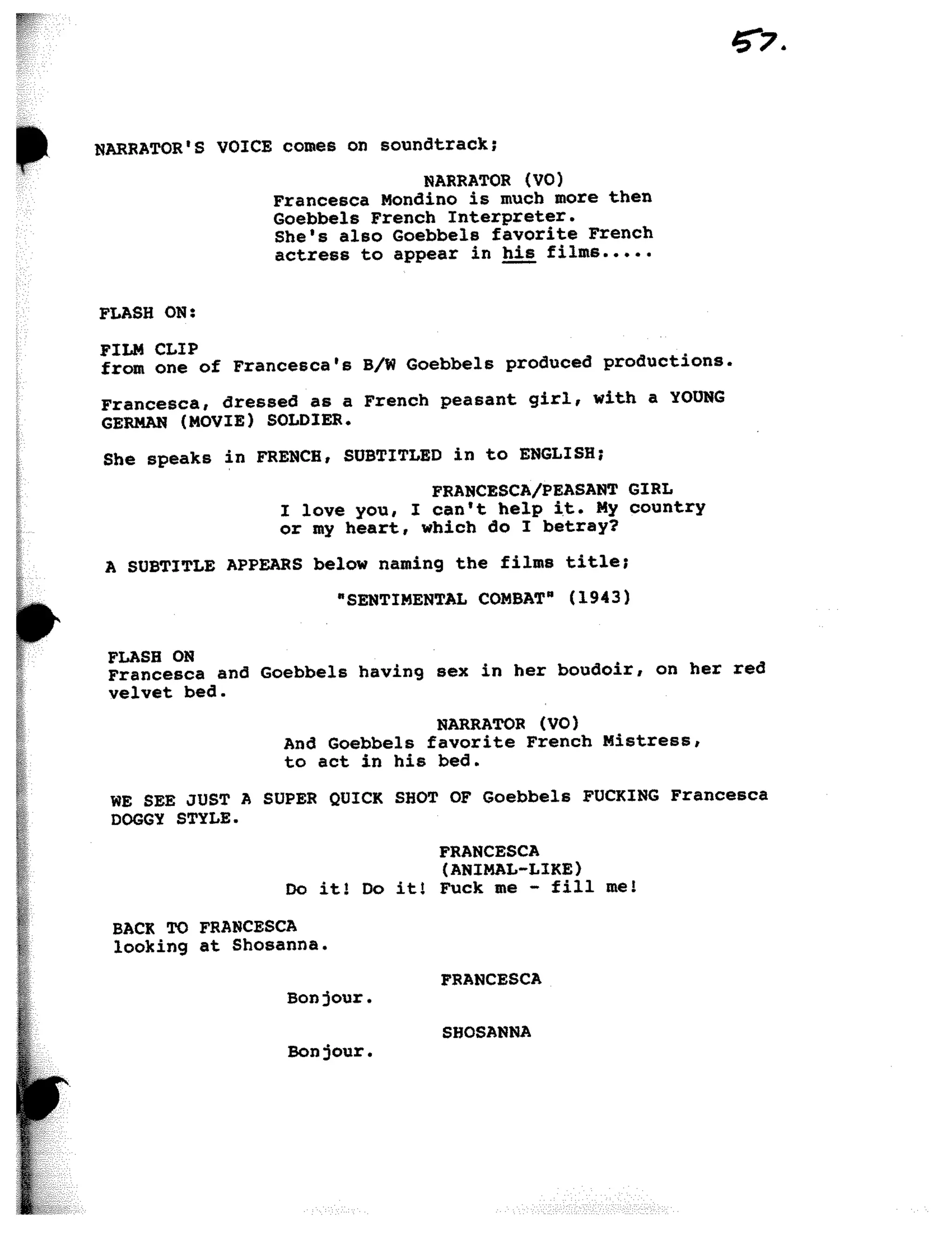 Inglorious Bastards screenplay part 1