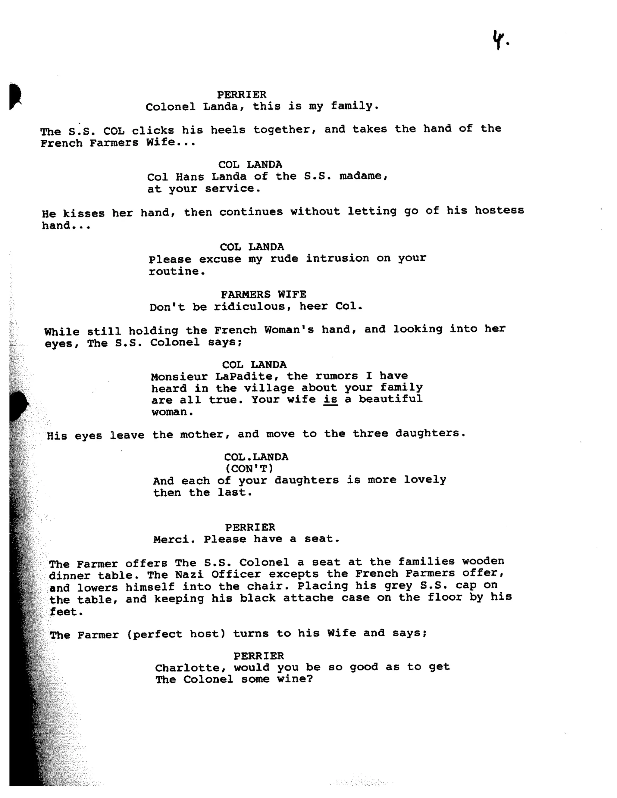 Inglorious Bastards screenplay part 1