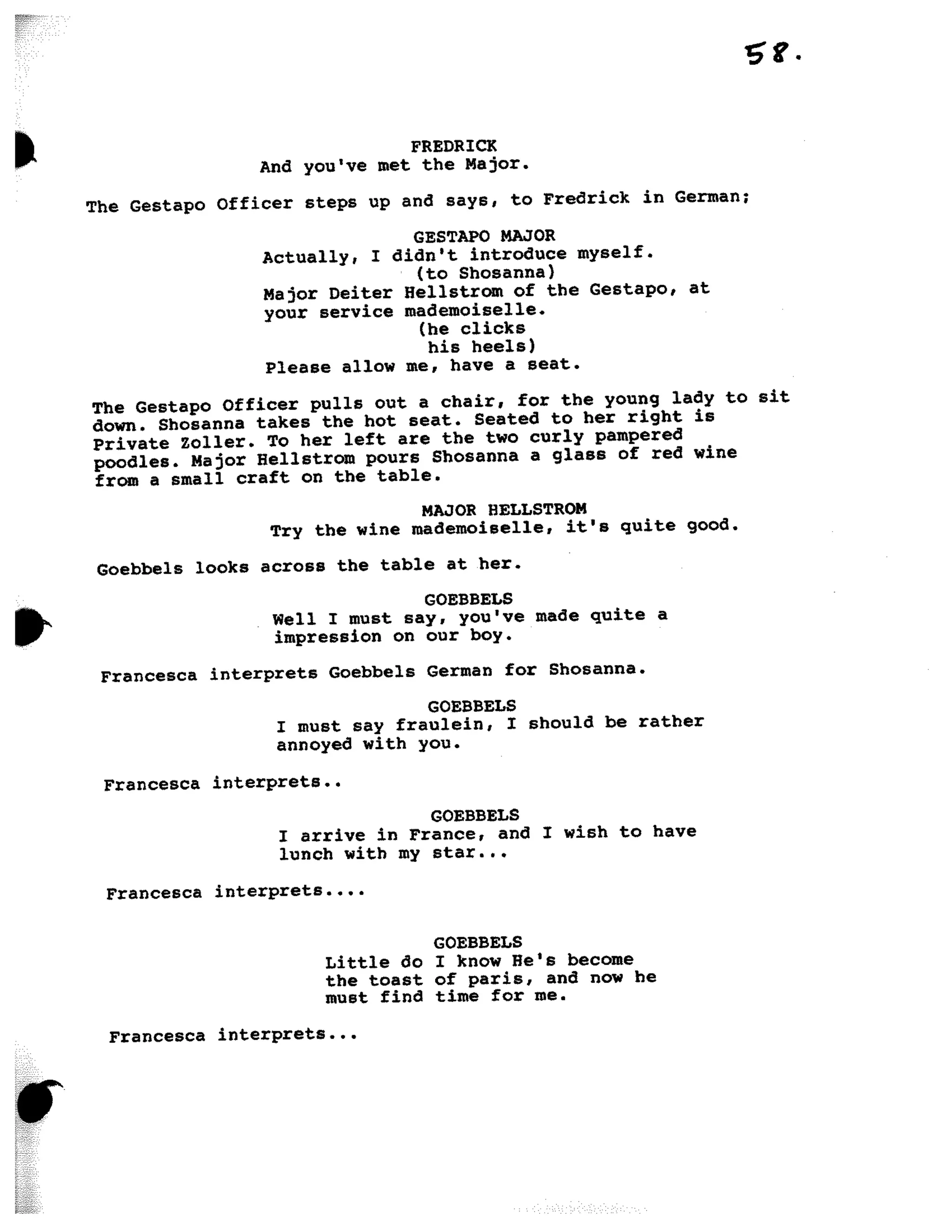 Inglorious Bastards screenplay part 1