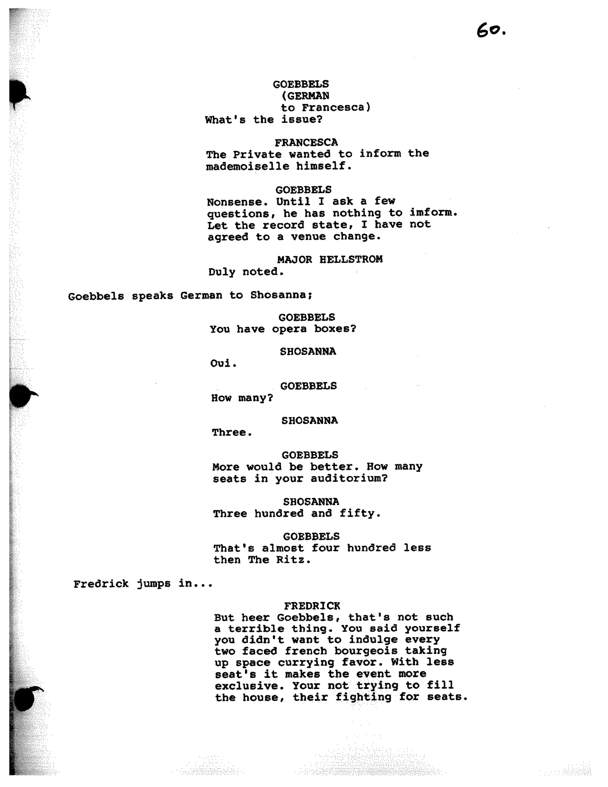 Inglorious Bastards screenplay part 1