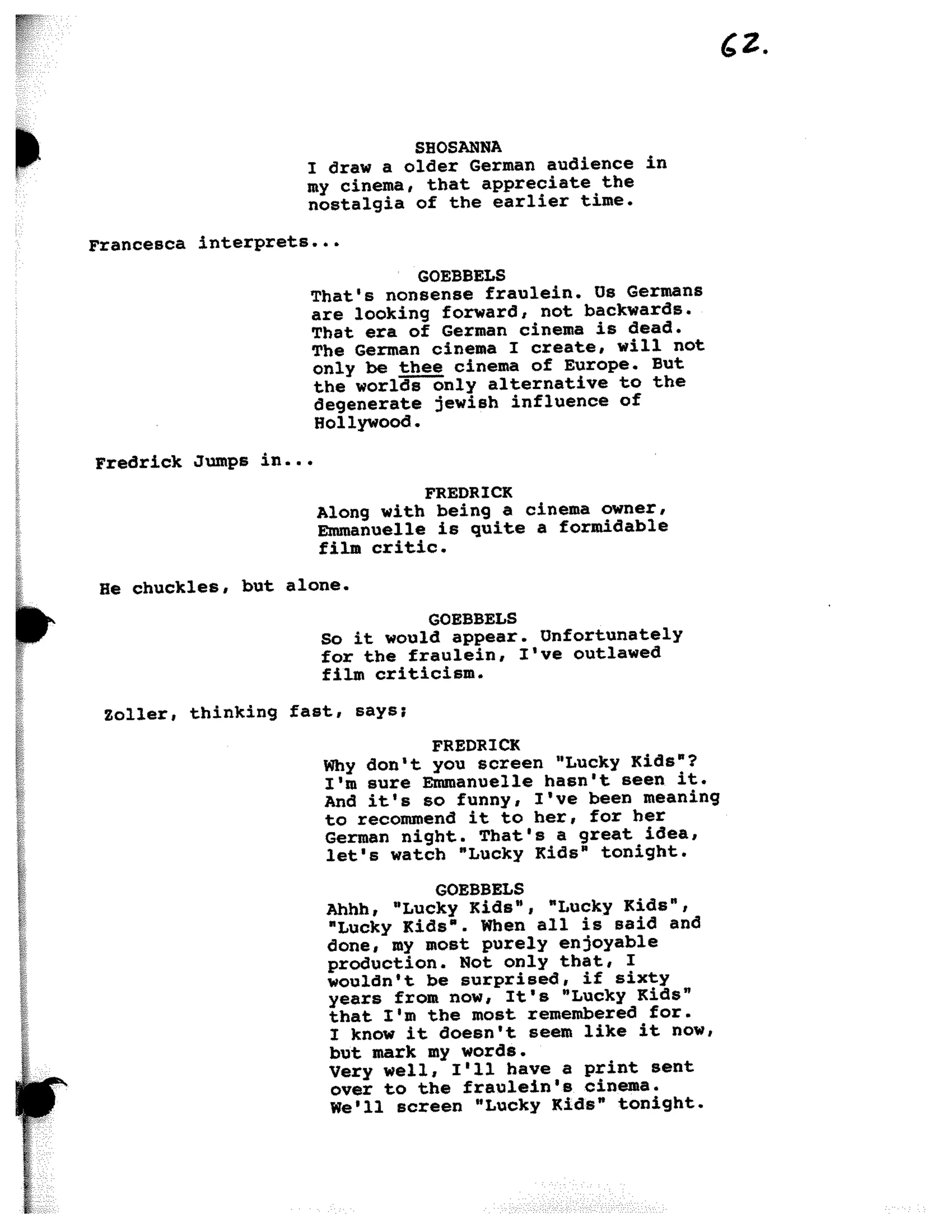 Inglorious Bastards screenplay part 1