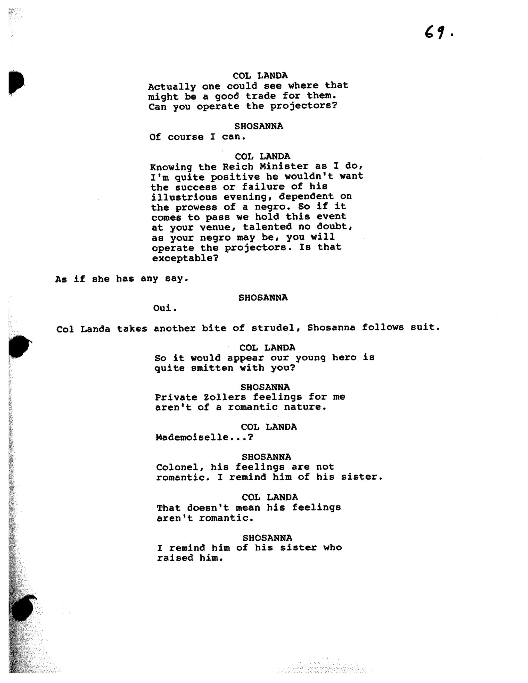 Inglorious Bastards screenplay part 1