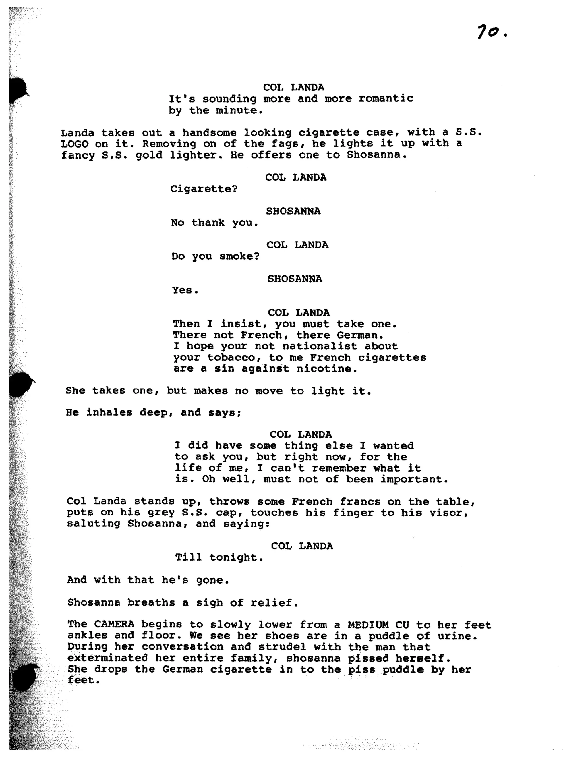 Inglorious Bastards screenplay part 1