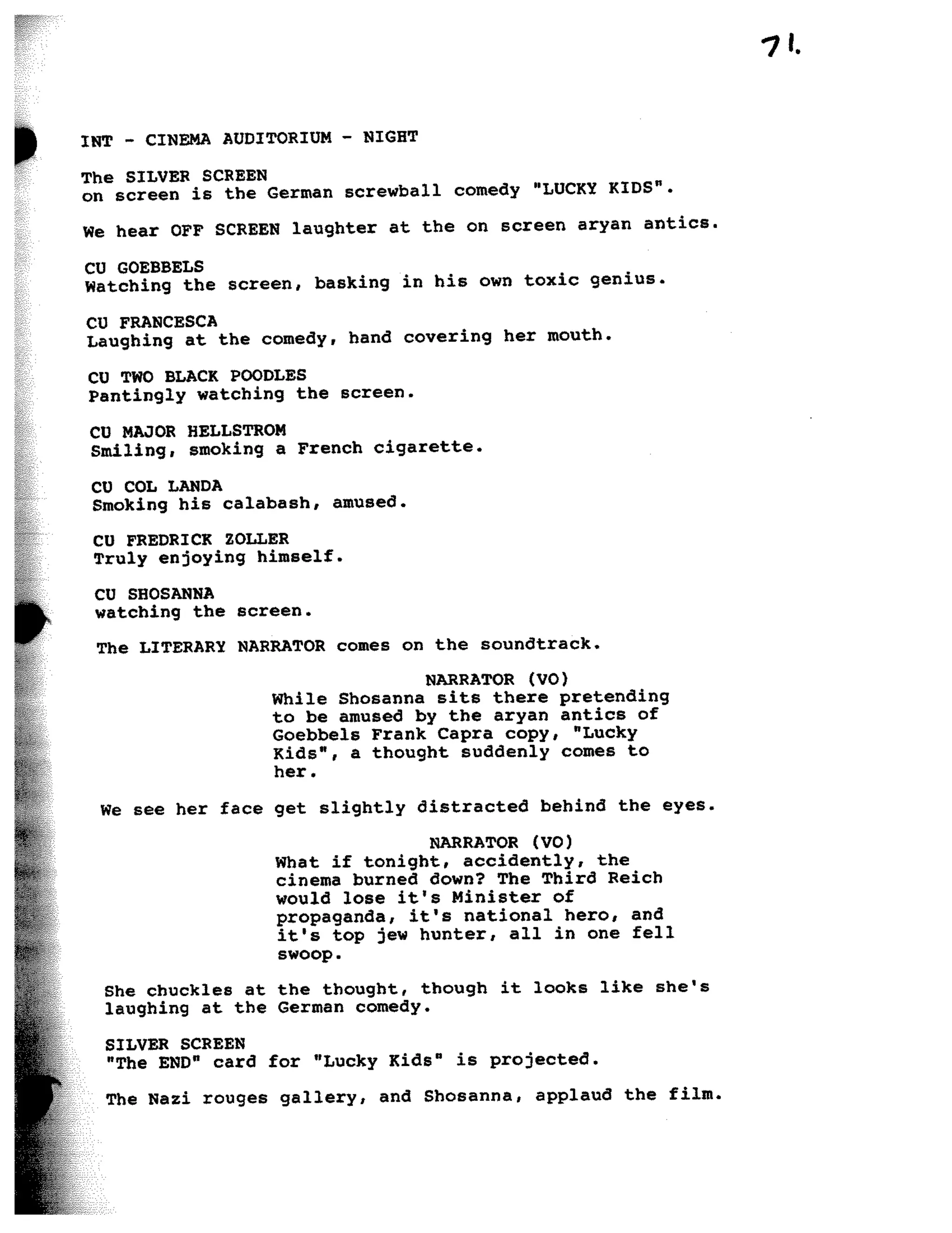 Inglorious Bastards screenplay part 1