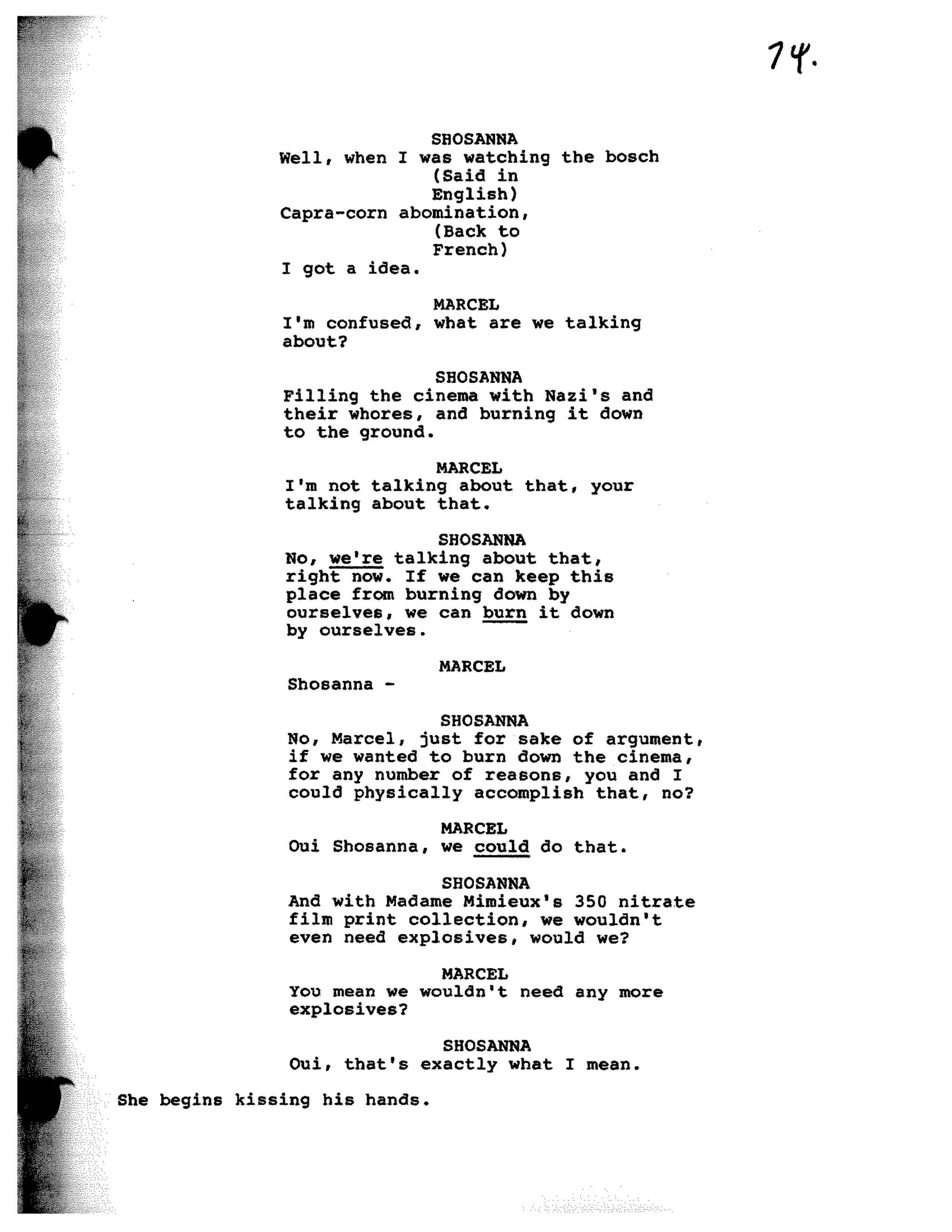 Inglorious Bastards screenplay part 1