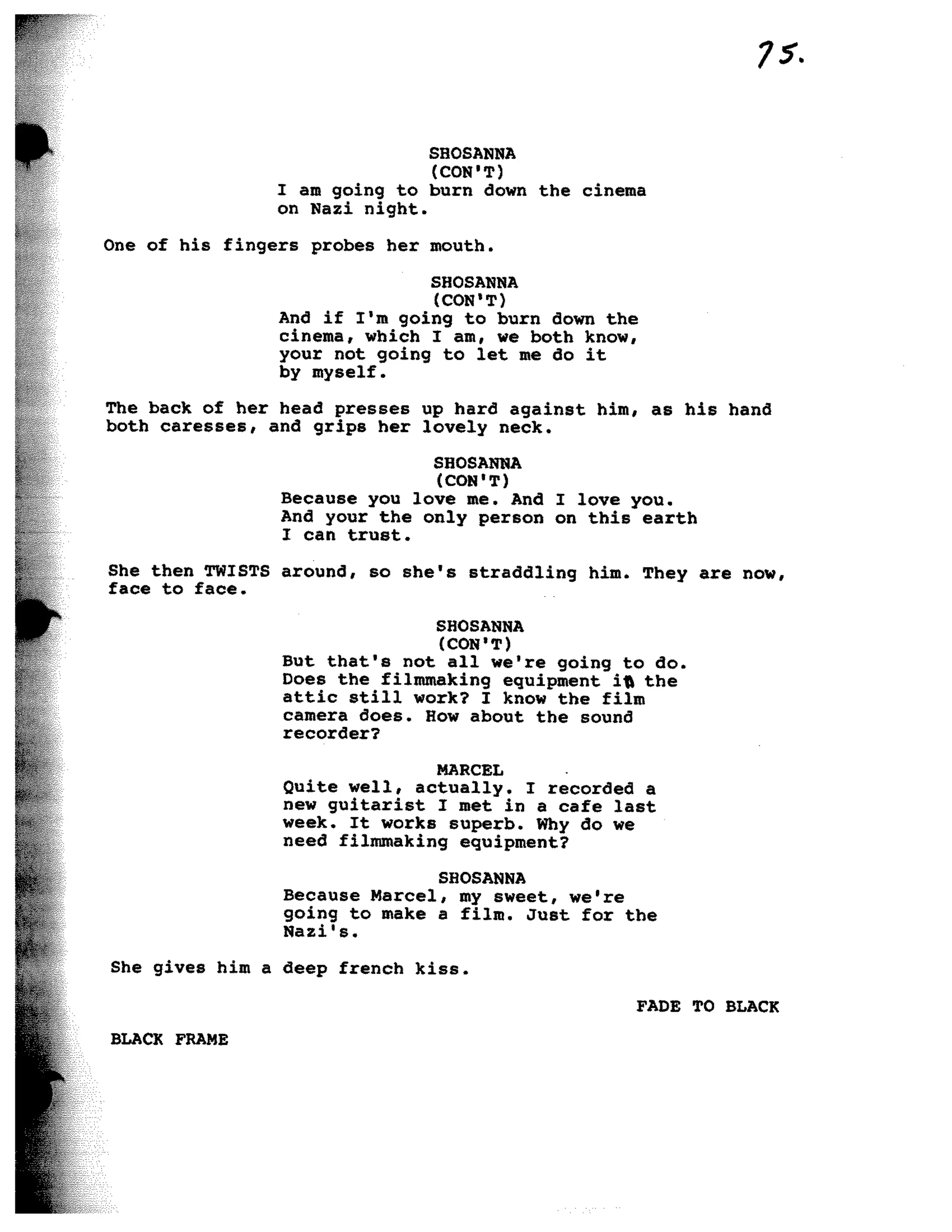 Inglorious Bastards screenplay part 1