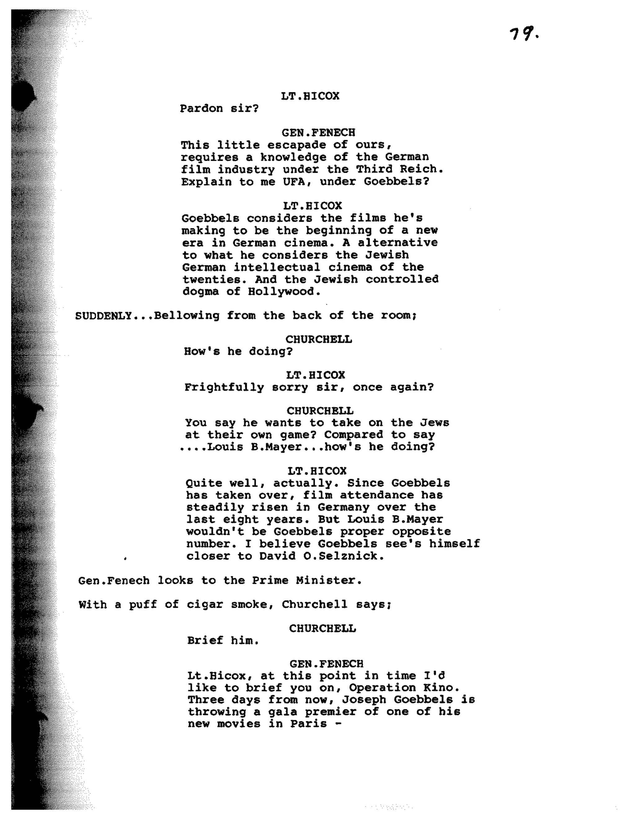 Inglorious Bastards screenplay part 1