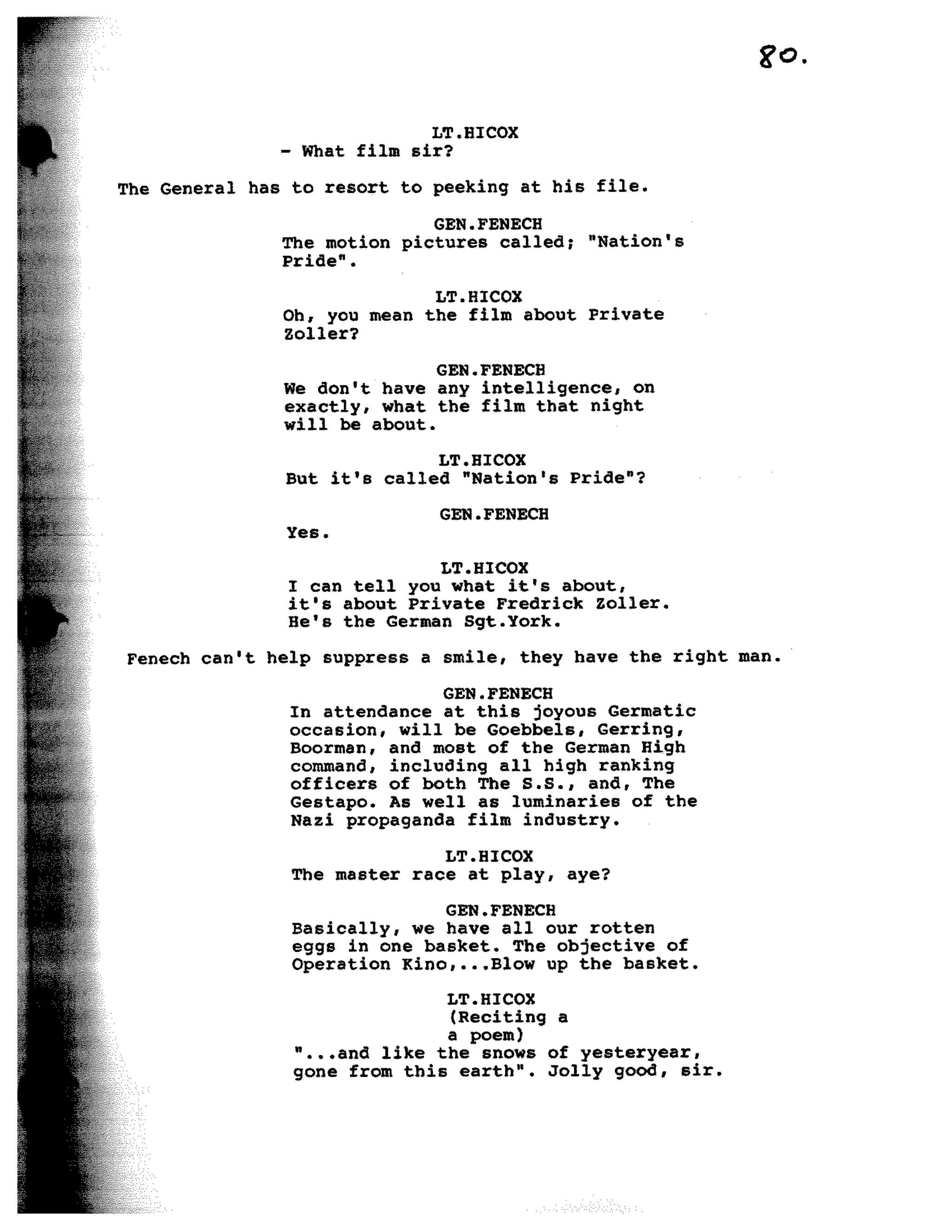 Inglorious Bastards screenplay part 1