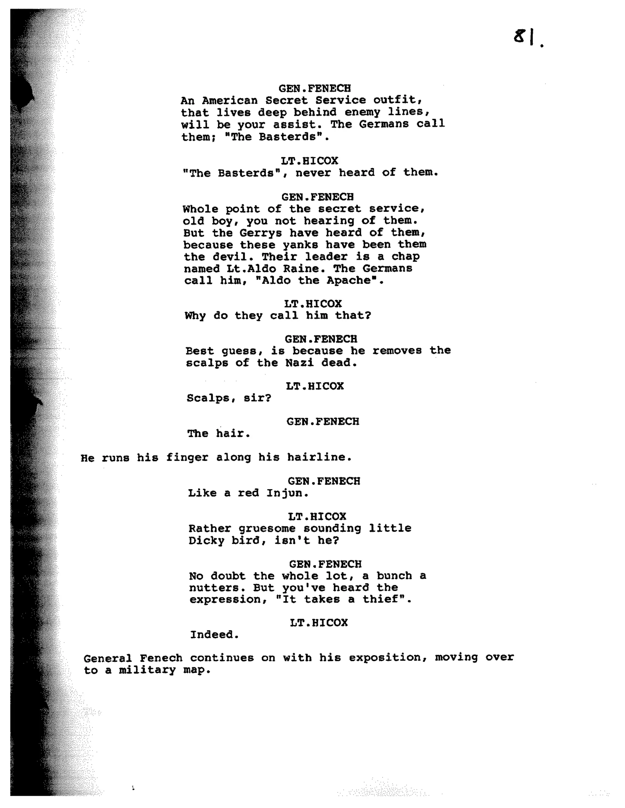 Inglorious Bastards screenplay part 1