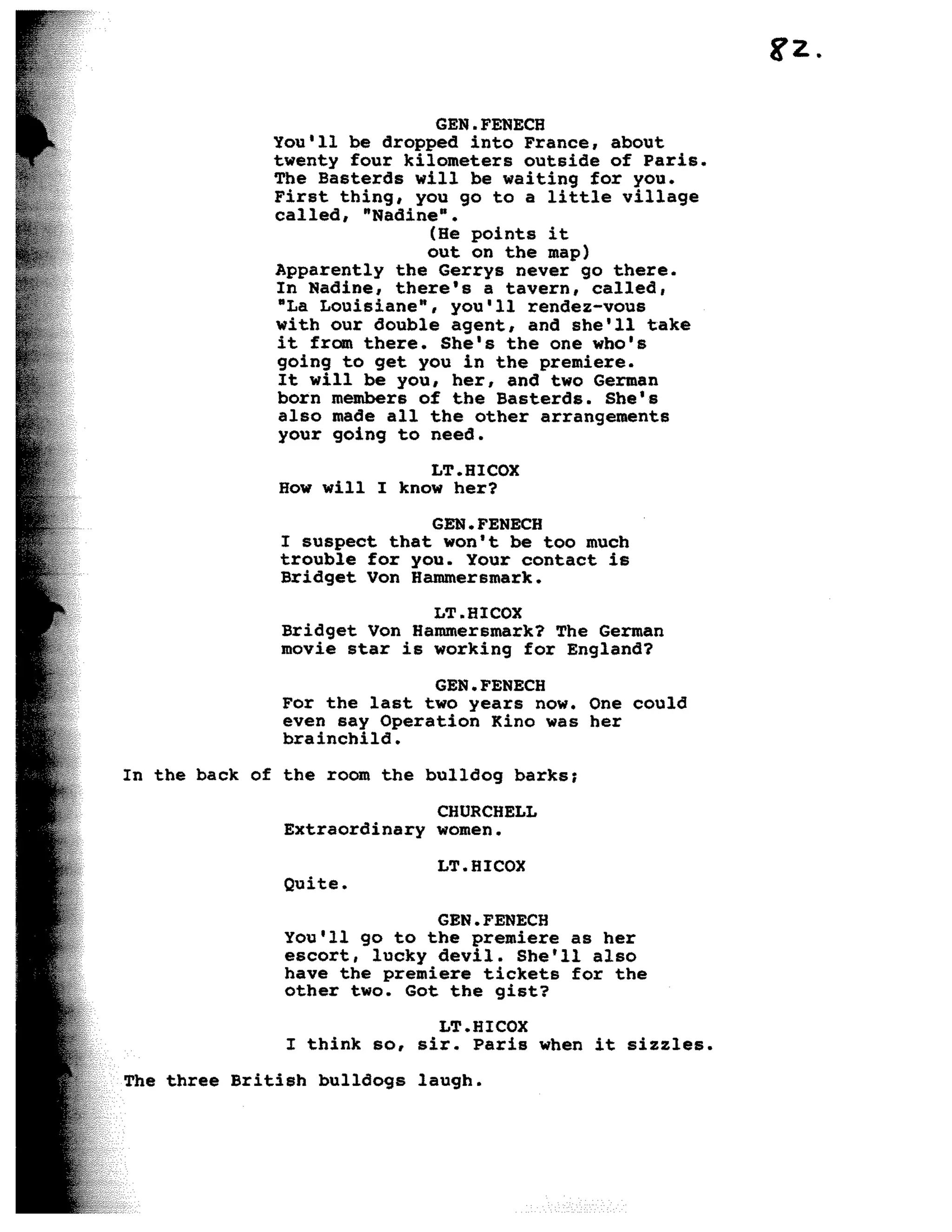 Inglorious Bastards screenplay part 1