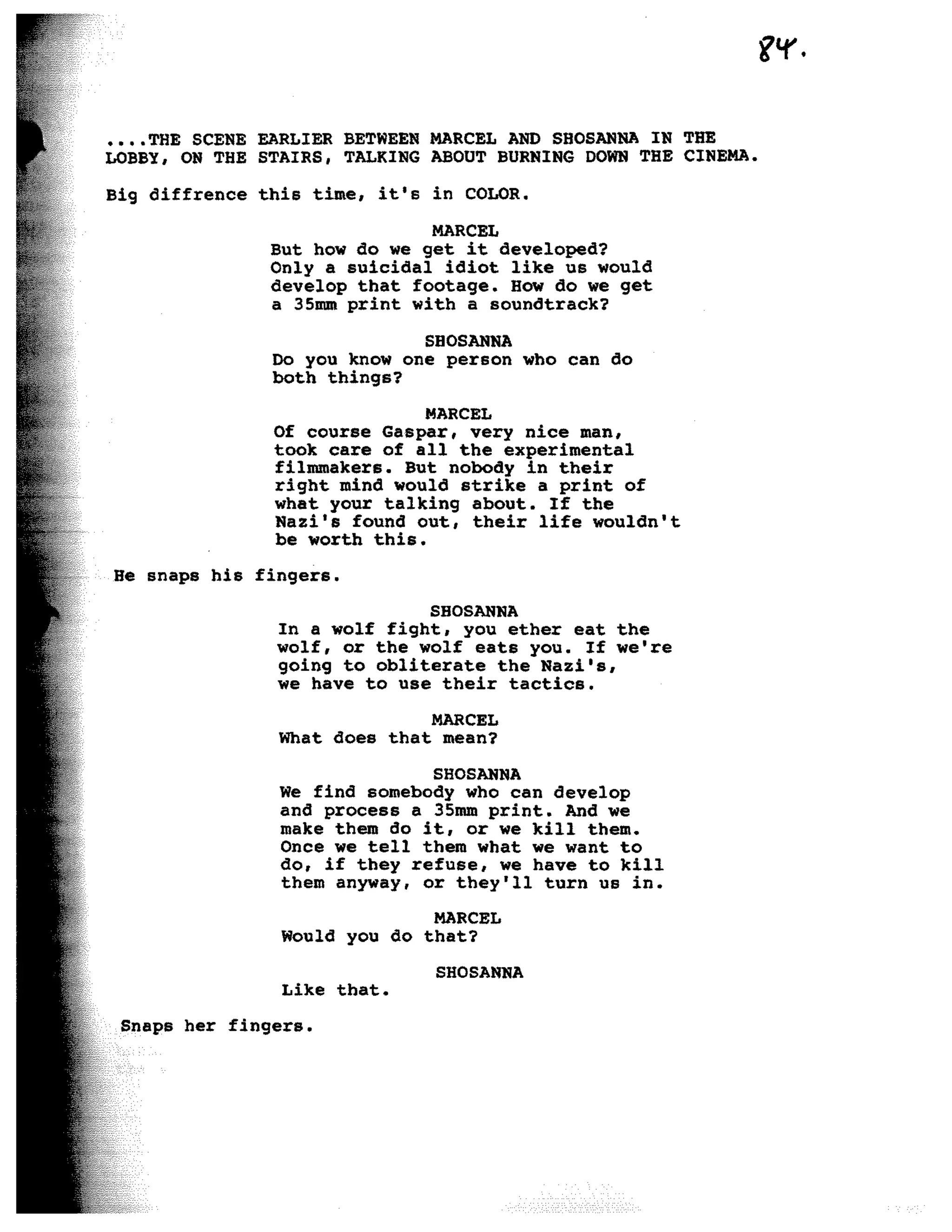 Inglorious Bastards screenplay part 1