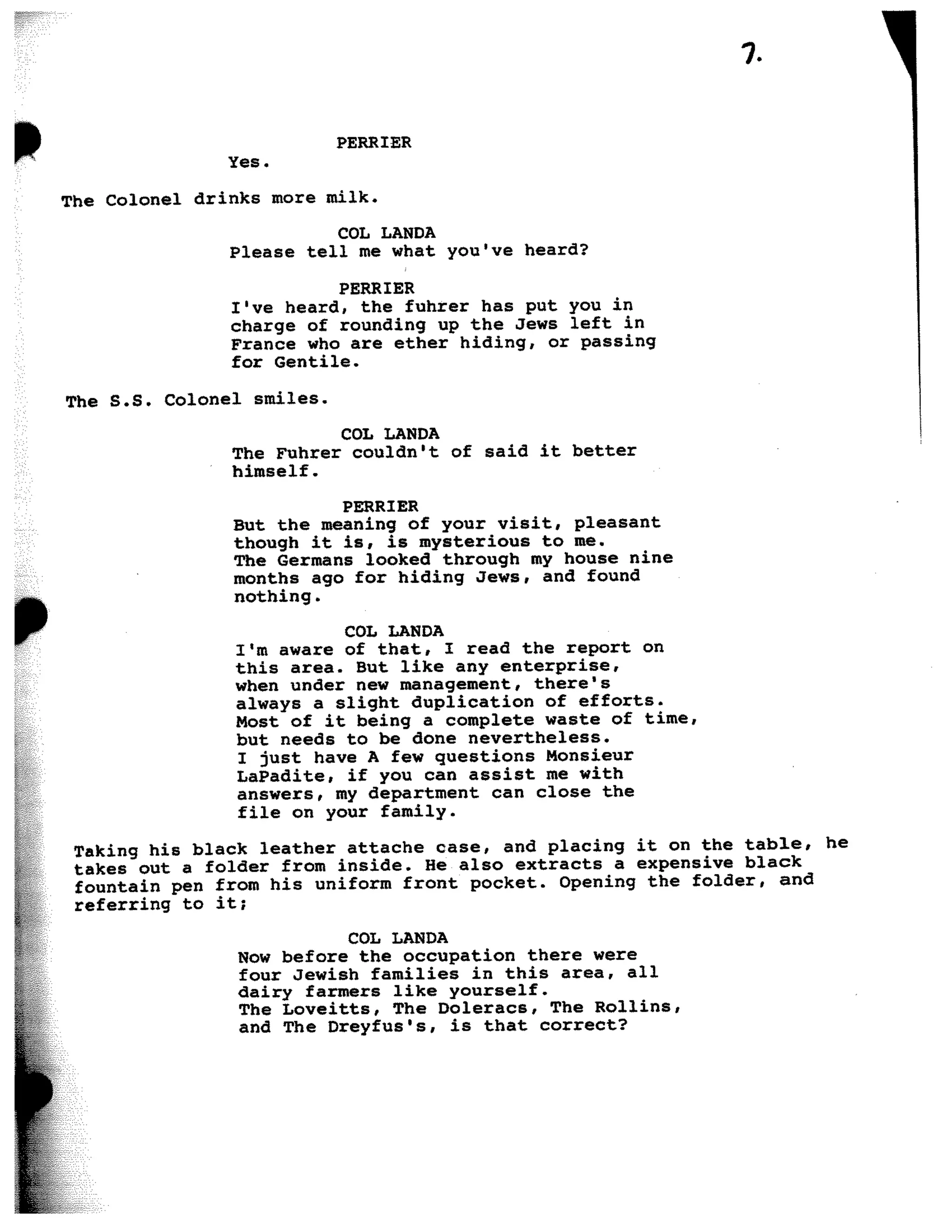 Inglorious Bastards screenplay part 1