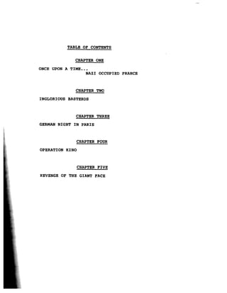 Inglorious Bastards screenplay part 1