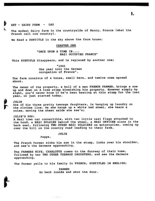Inglorious Bastards screenplay part 1