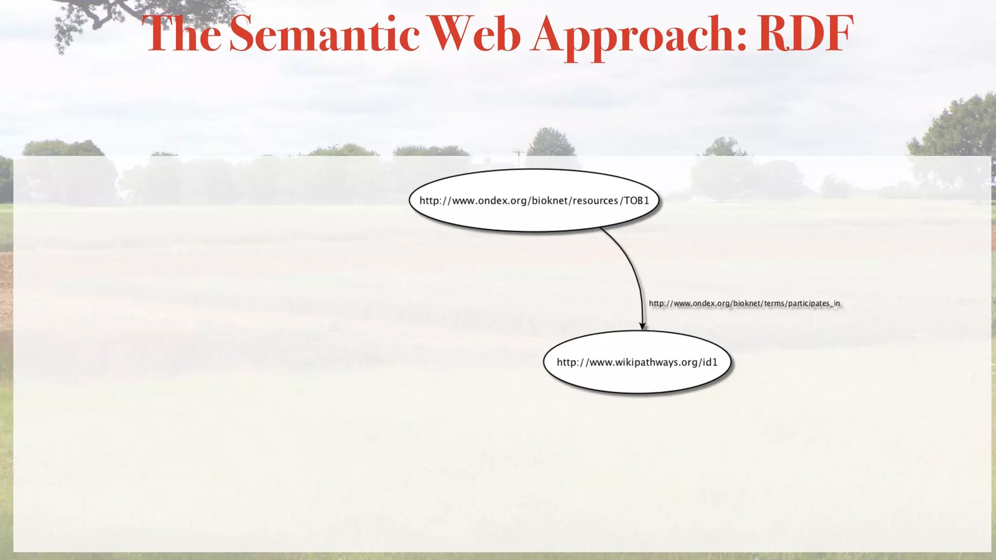 The Semantic Web Approach: RDF
 