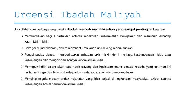Pengertian Ibadah Maliyah Dan 9 Contohnya Pengertian Ibadah Maliyah Dan 9 Contohnya
