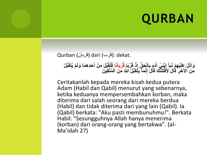 Ibadah Qurban