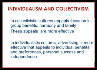 Ibahrine Chapter 9 Culture And Advertising Appeals | PPT