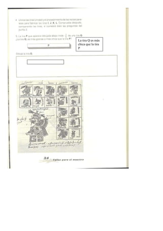 La tira Q es más
chica que la tira
P
 