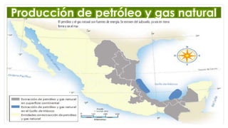 Producción de petróleo y gas natural
 