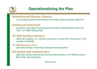 AU-IBAR Strategic Plan 2010-2014 | PDF