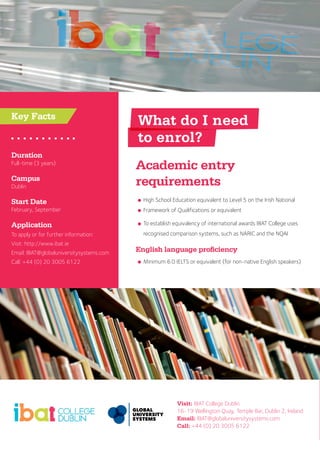 Ibat Report.pdf Ibat bachelor-in-business factsheet | PDF