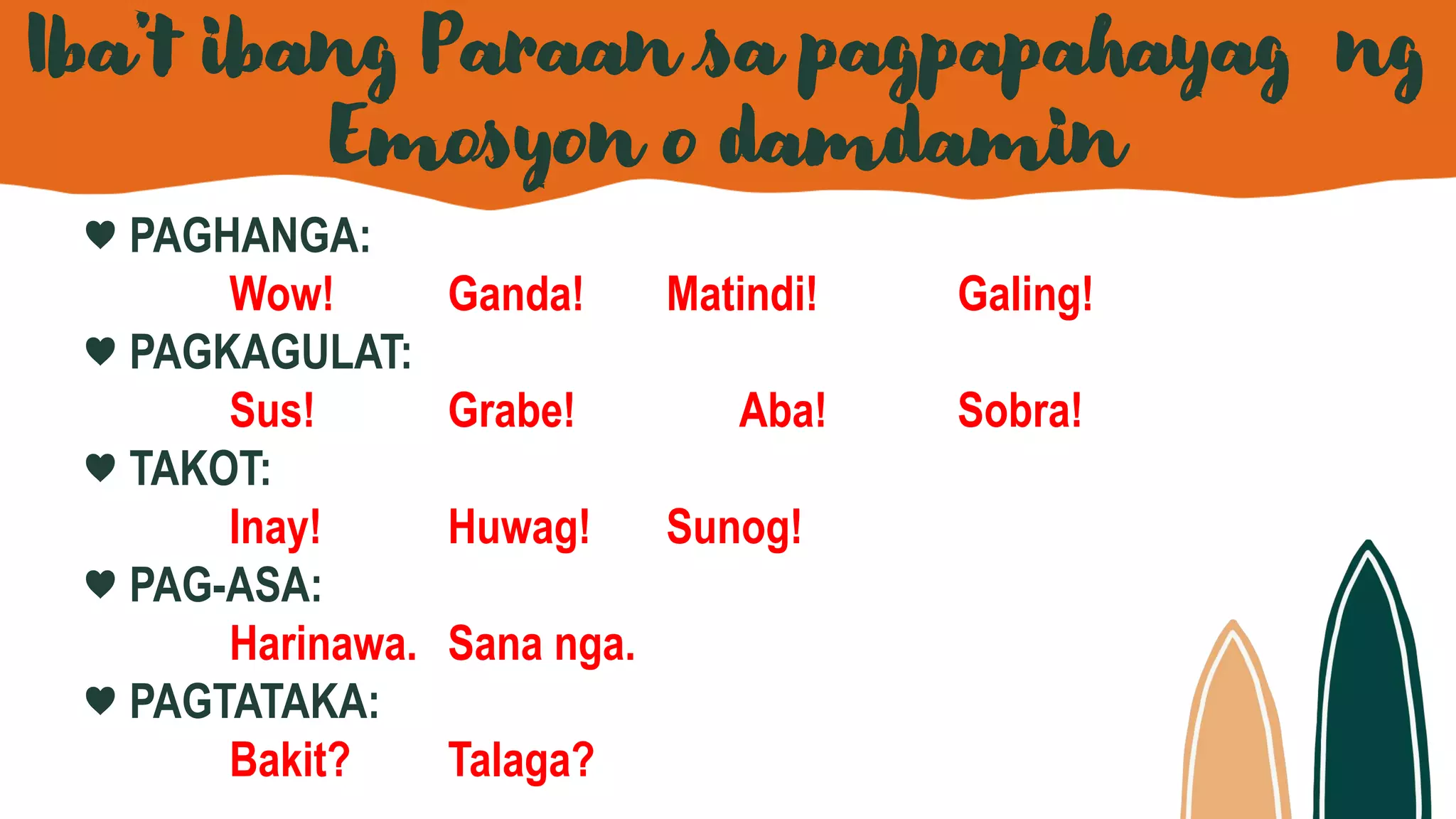 IBA'T IBANG PARAAN SA PAGPAPAHAYAG NG EMOSYON O DAMDAMIN-Q3.pptx
