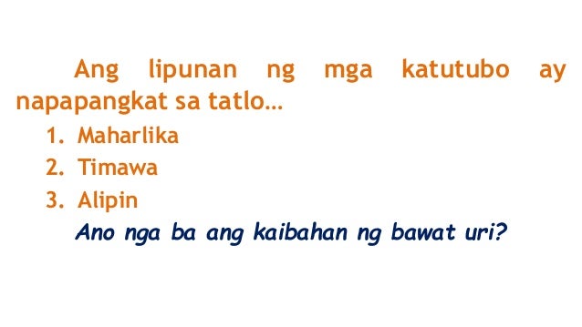 Ibat T Ibang Antas Ng Mga Sinaunang Lipunan